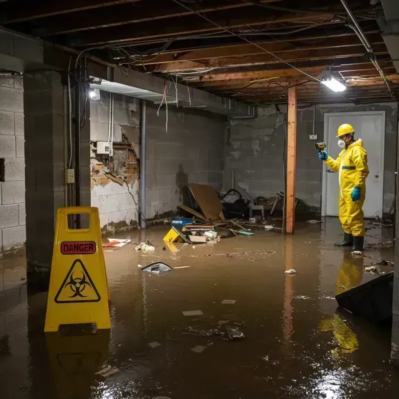 Flooded Basement Electrical Hazard in Cedar Hill, MO Property